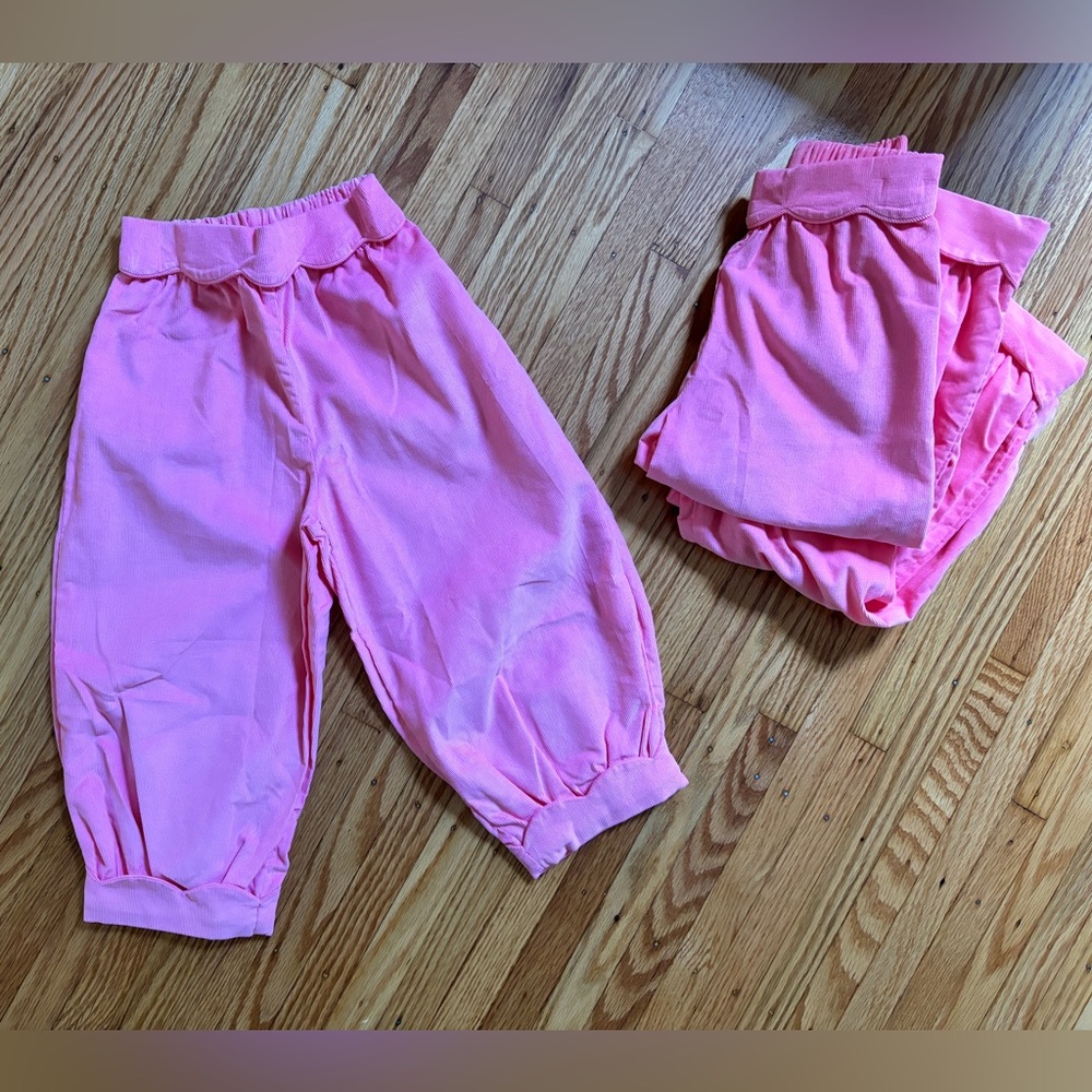 alice kathleen & company co perfect bloomer cord corduroy pants in hot pink